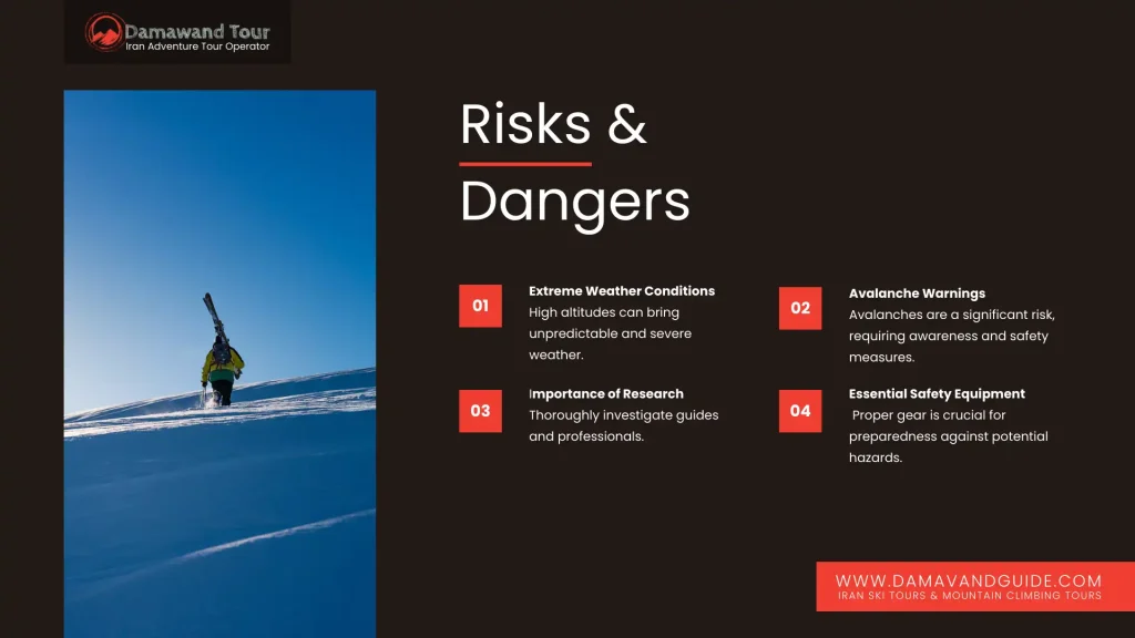 Mount Damavand Skiing Risks & Dangers