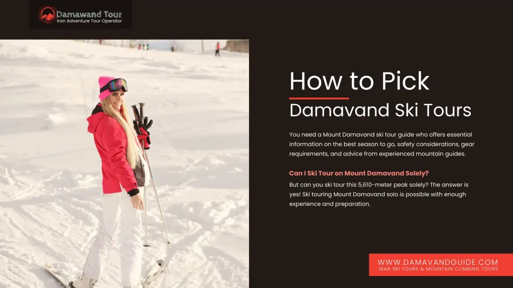 Can I Ski Tour on Mount Damavand Solely?