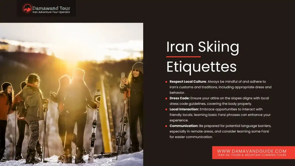 Iran Skiing Etiquettes