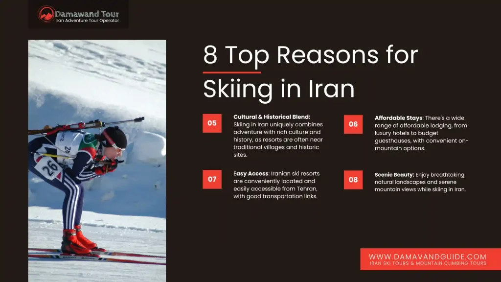 reasons for skiing in ski resorts of Iran