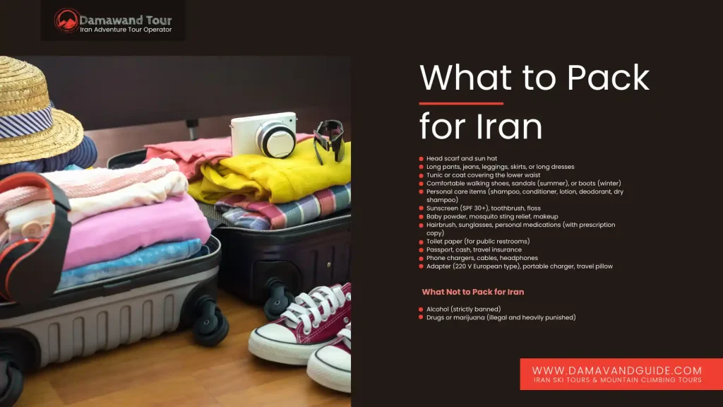 What to pack for Iran