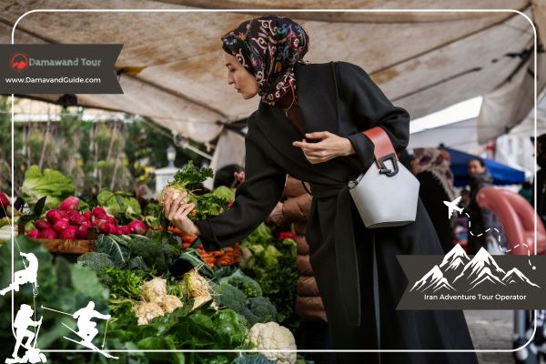 Women in Iran wear a manteau or coat in the street